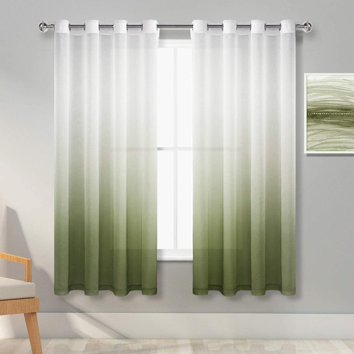 Niagara Fringe Tailored Window Valance in Olive Green Wayfair